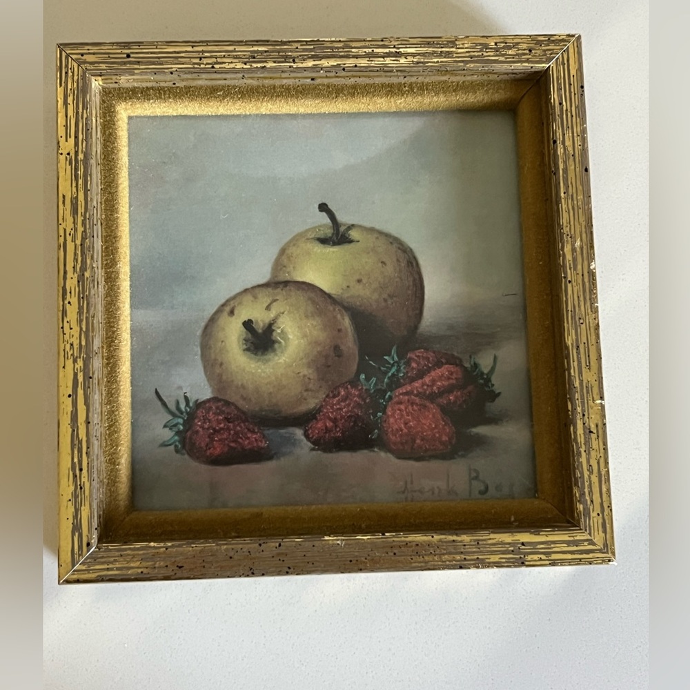 Vintage Henk Bos Framed Fruit Prints Set of 2 - Picture 4 of 10